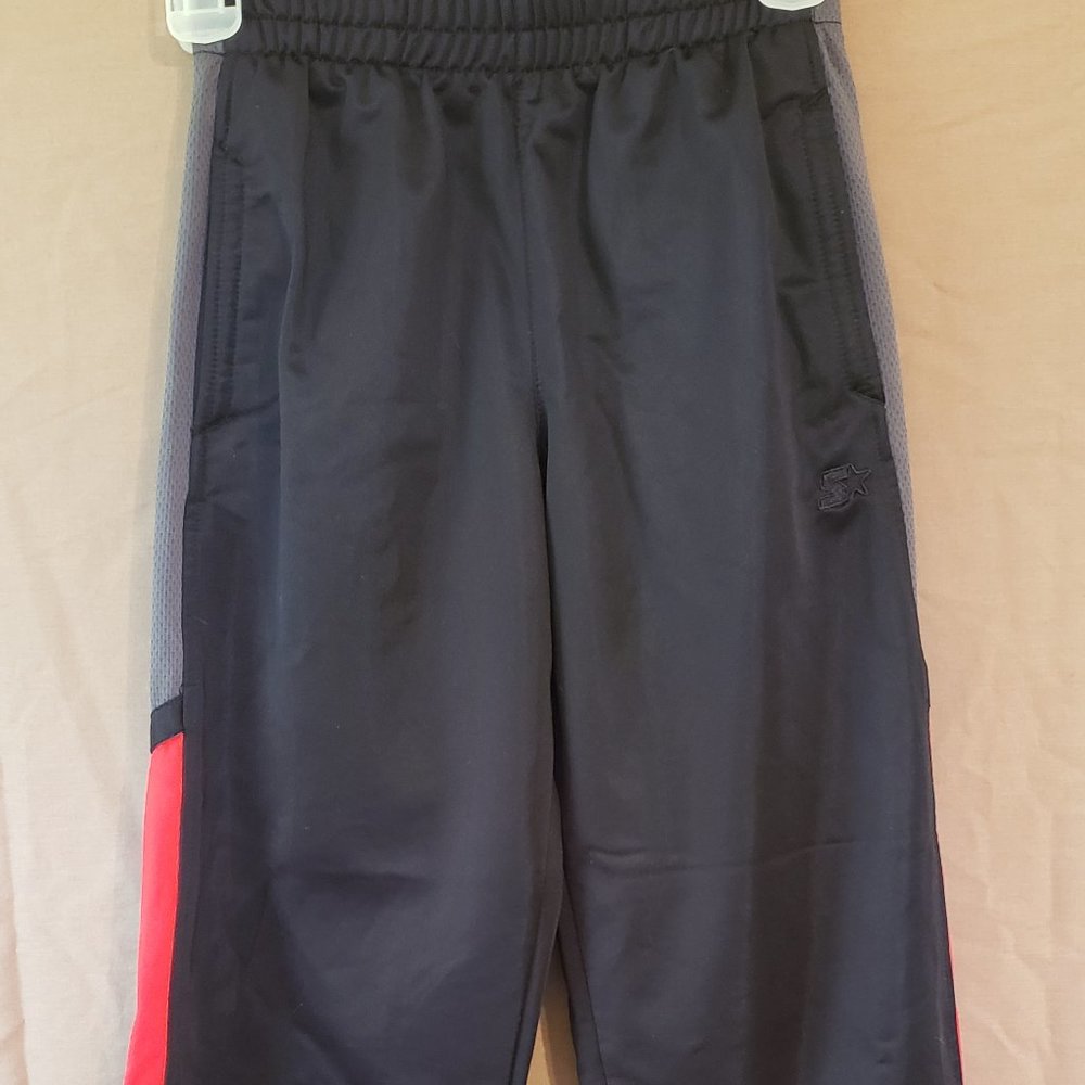 Starz, Exercise pants, black with red and gray, Size Medium (8)